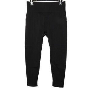 Halara Black Seamless Flow High Waist Plain Butt No Ruching Leggings Size Large
